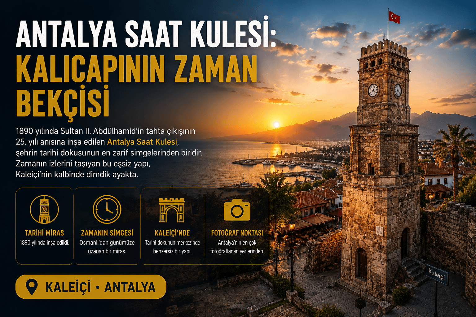 Uhrturm von Antalya: Der Zeitwächter von Kalekapısı