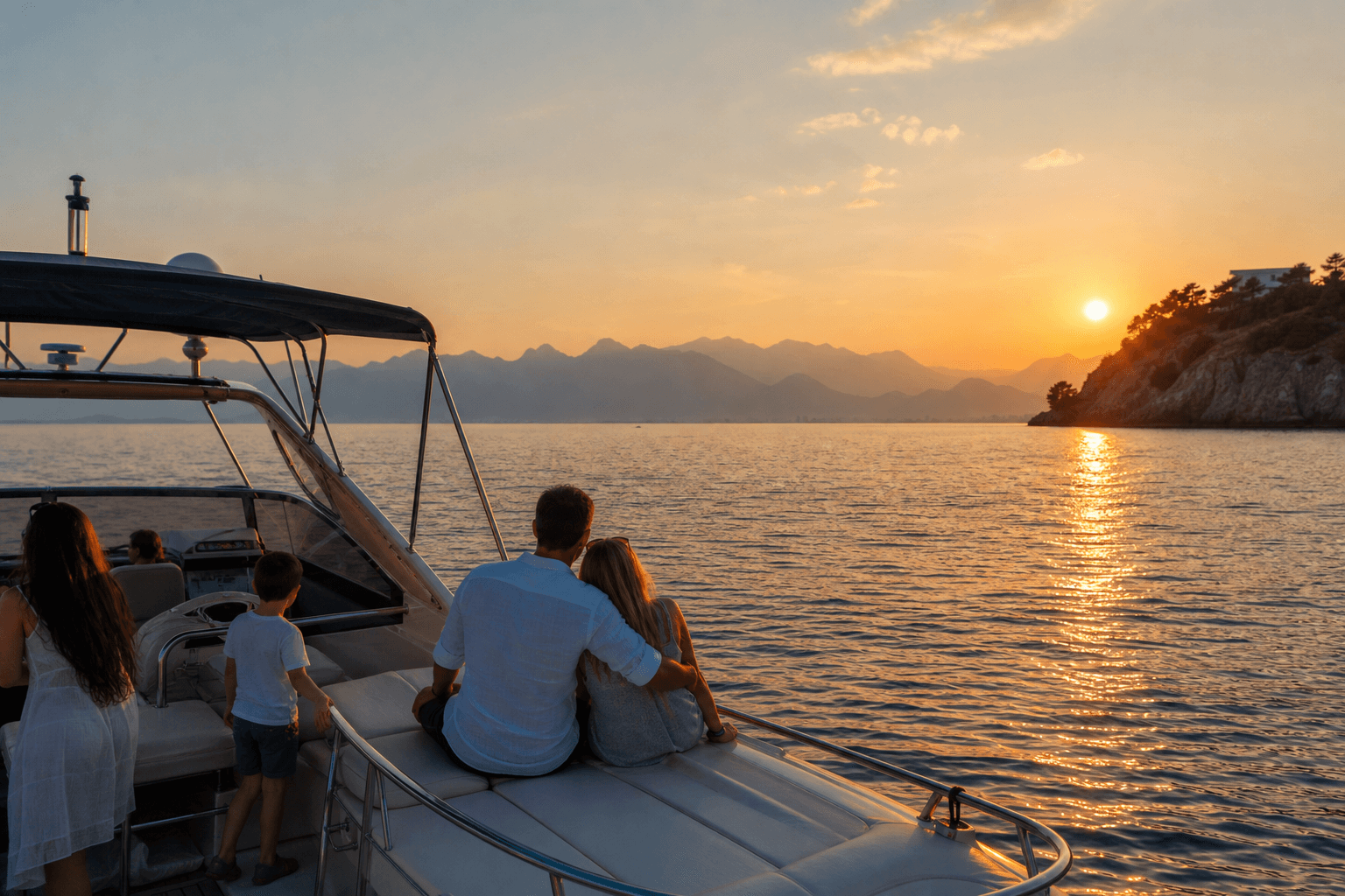 Antalya yacht tour at sunset: a romantic and relaxing route